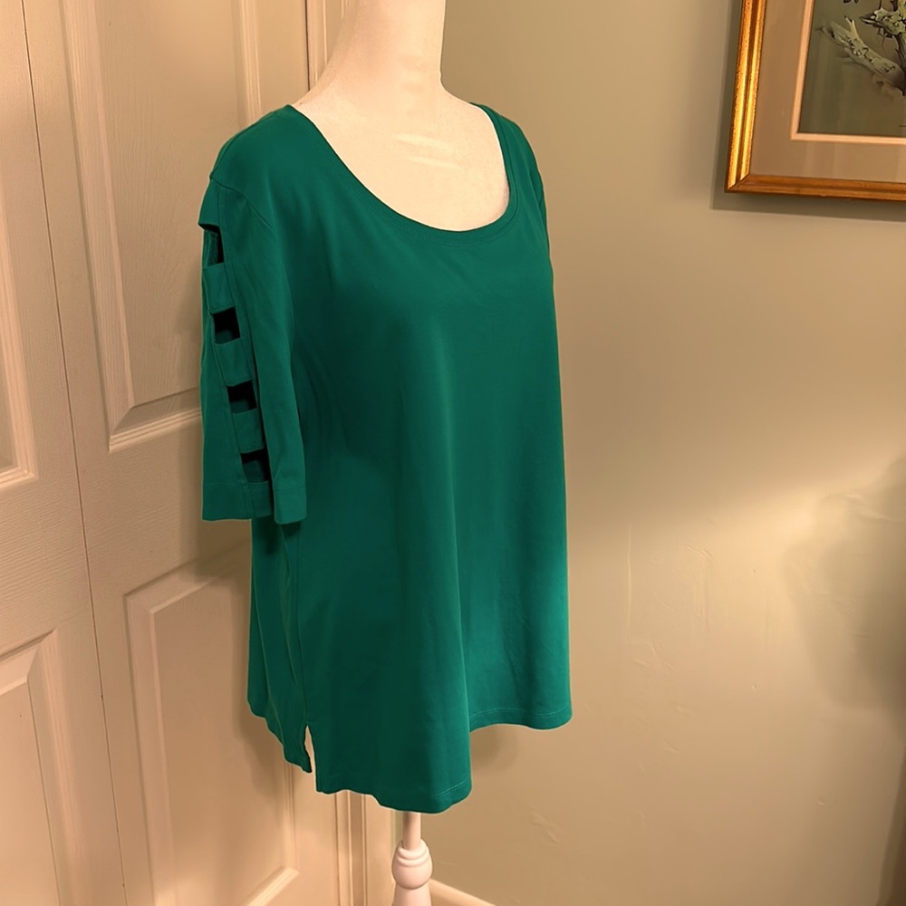 Green, Size XL, Kim Rogers knit top